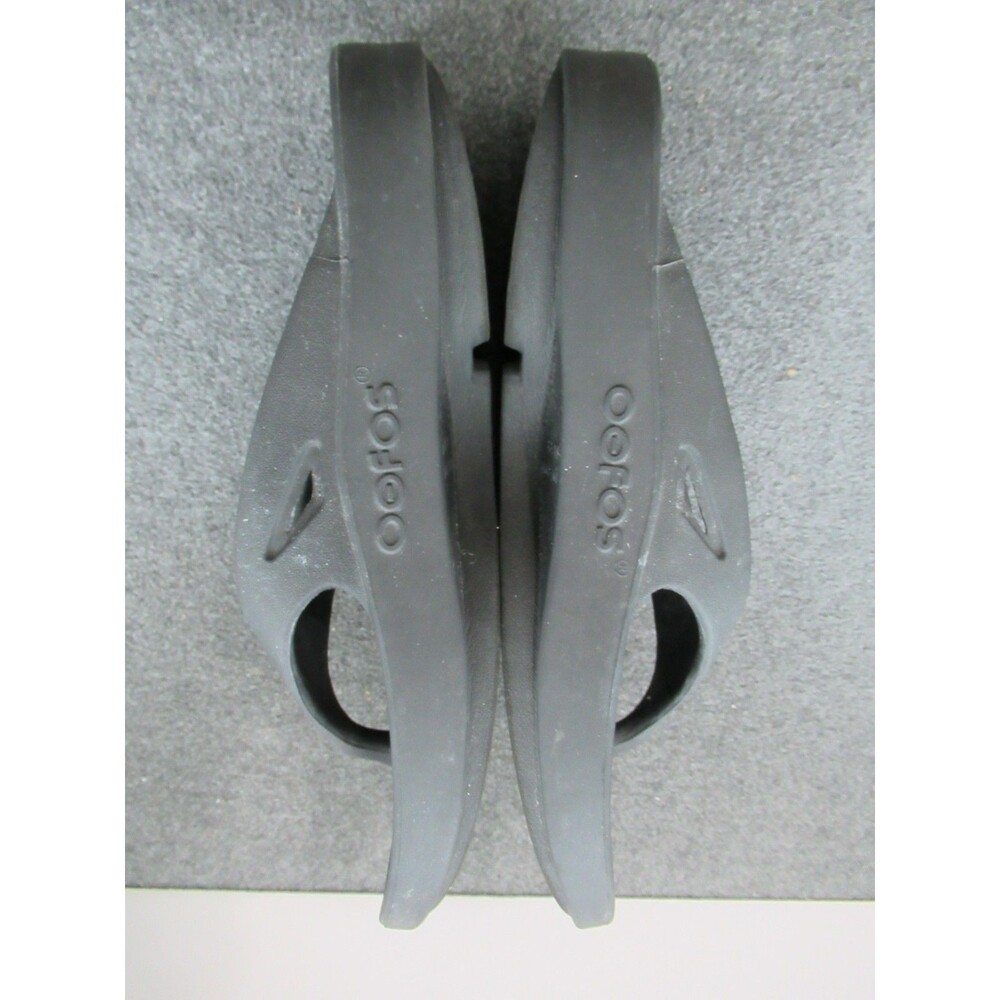OOFOS Unisex Thong Sandal Size M6 W8 Black OOahh Sport Recovery Slide - Picture 11 of 13